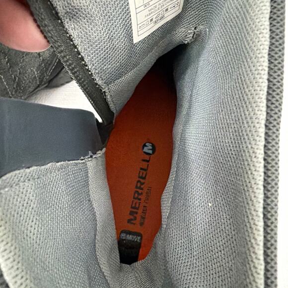 Merrell Albany Sky Boots Womens Size 7 Waterproof Black Suede Gray Ankle Winter - Picture 5 of 9